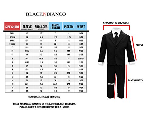 Black n Bianco Boys' Formal Black Suit Set, Size 10 Black n Bianco Boys' Formal Black Suit Set, Size 10